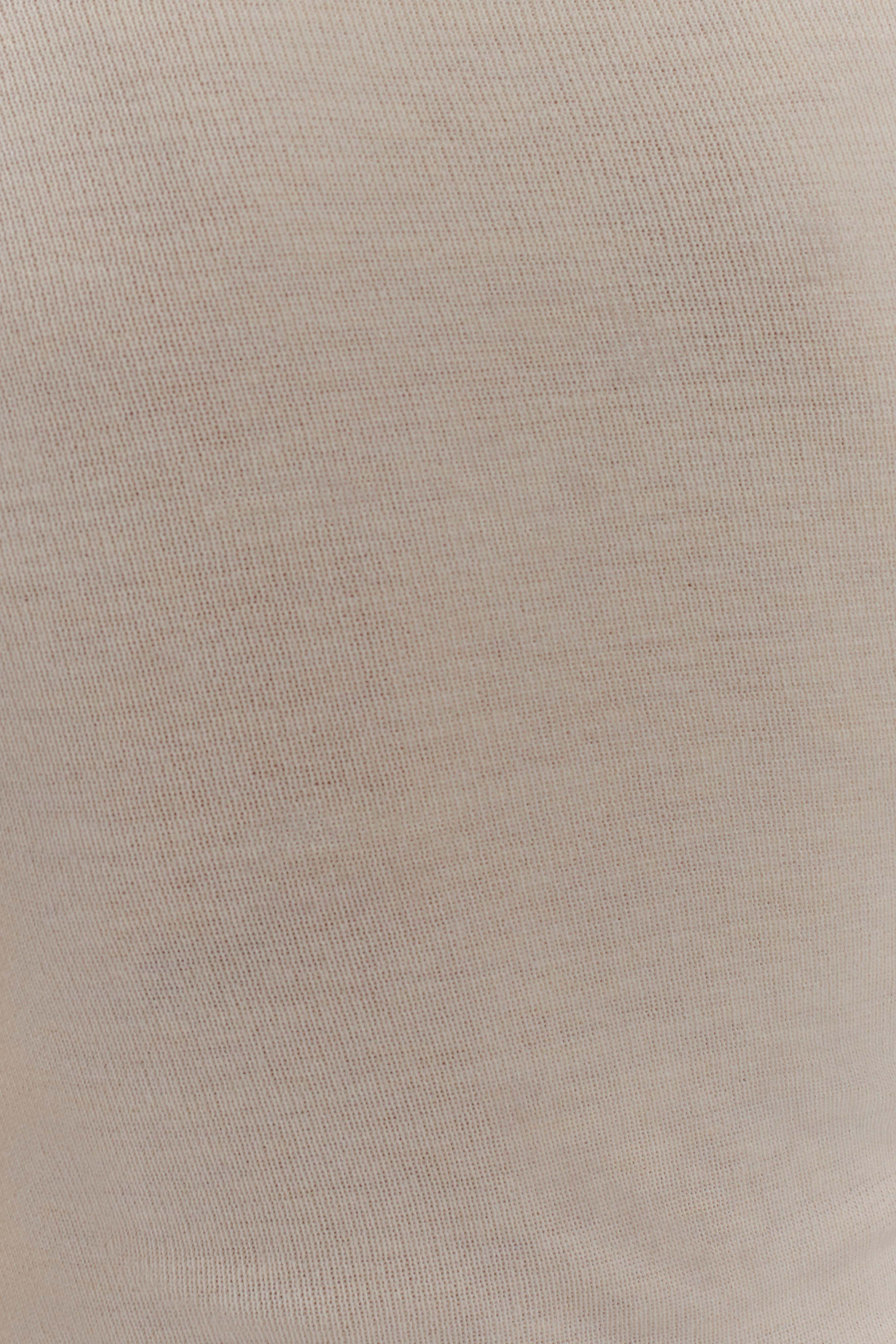 Culver Draped Twist Knit Top - Cream