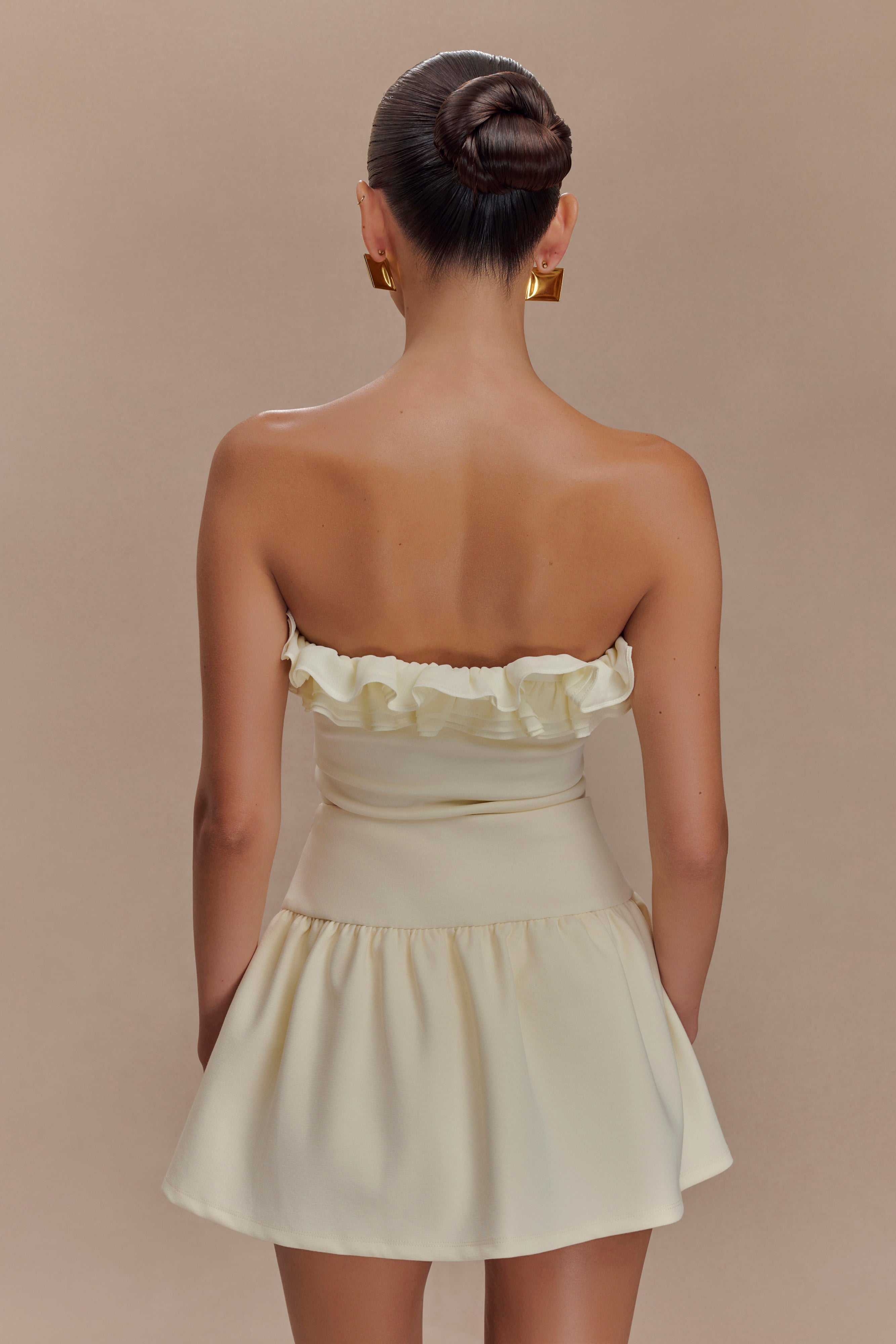 Jennie Frill Mini Skort - Ivory