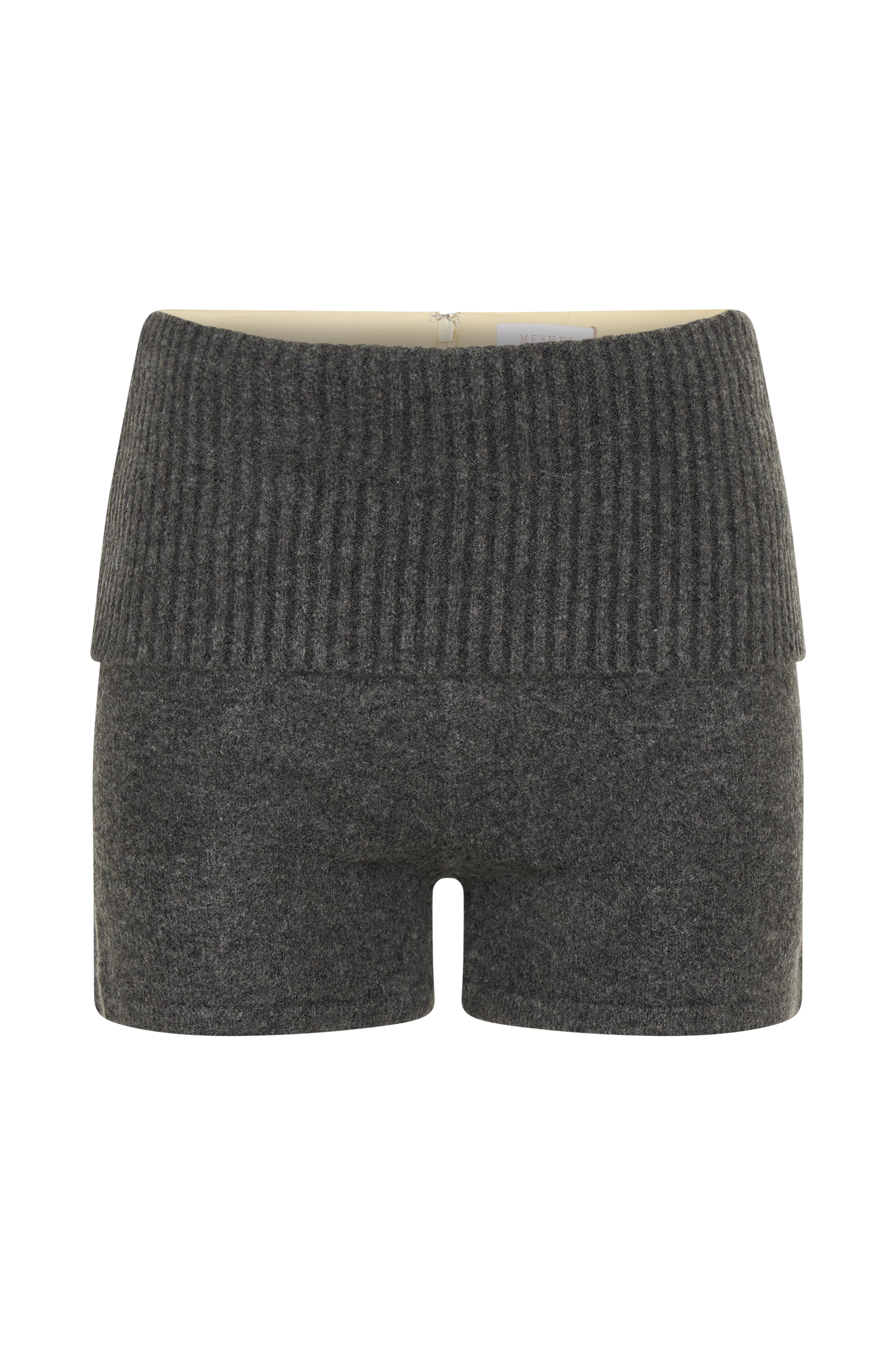 Aubrey Knit Shorts - Charcoal Marle