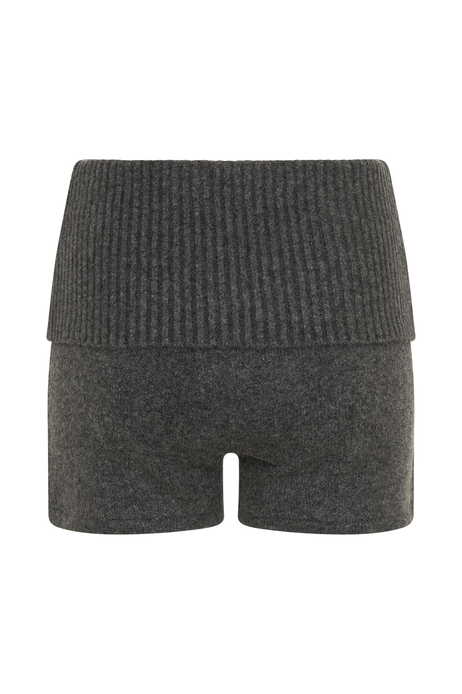 Aubrey Knit Shorts - Charcoal Marle