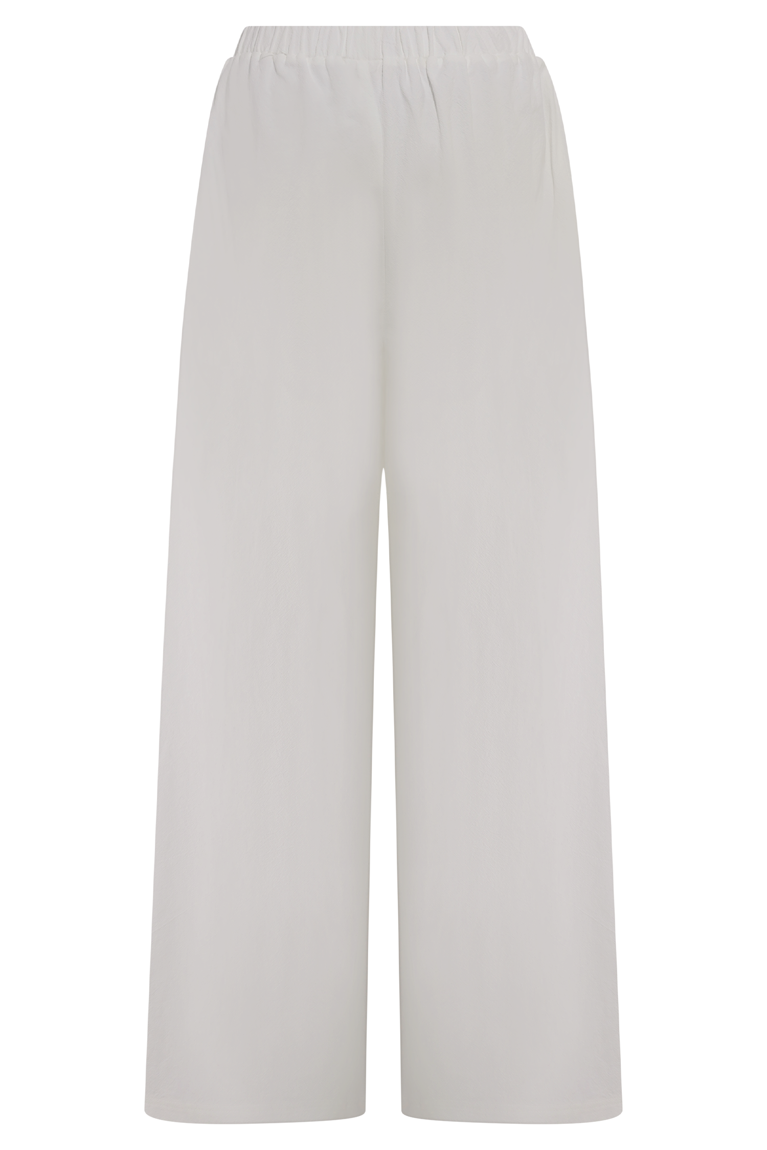 Campbell Cotton Wide Leg Pants - White