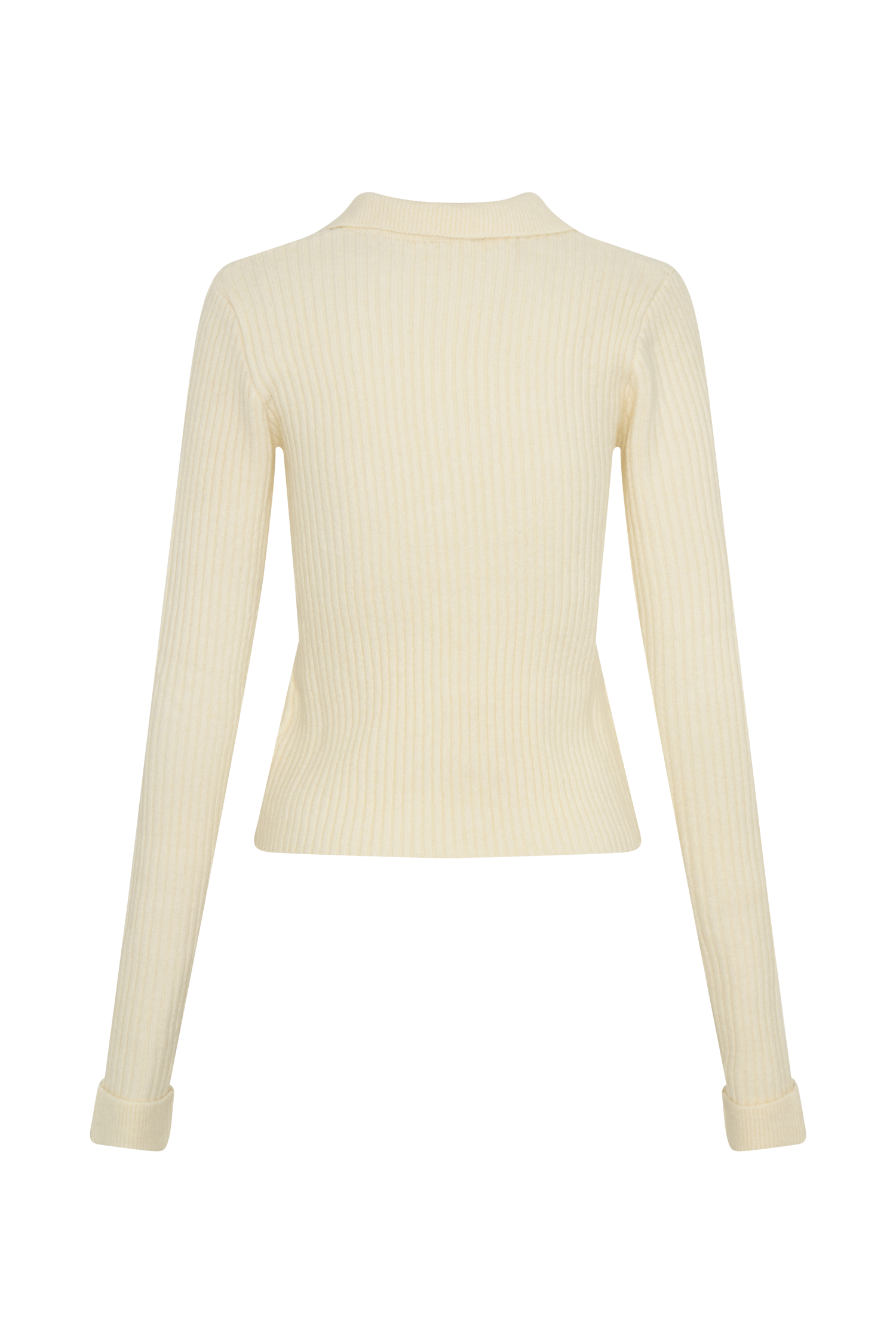 Erin Long Sleeve Button Cardigan - Ivory Marle