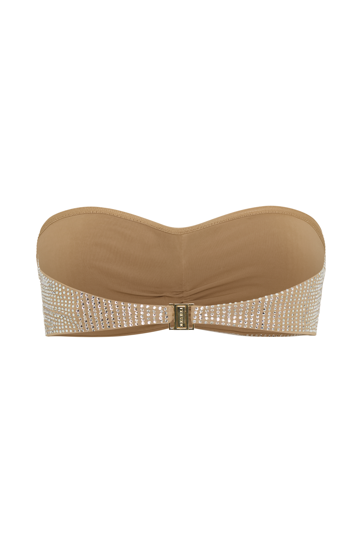 Noreen Rose Diamante Bikini Top - Nude