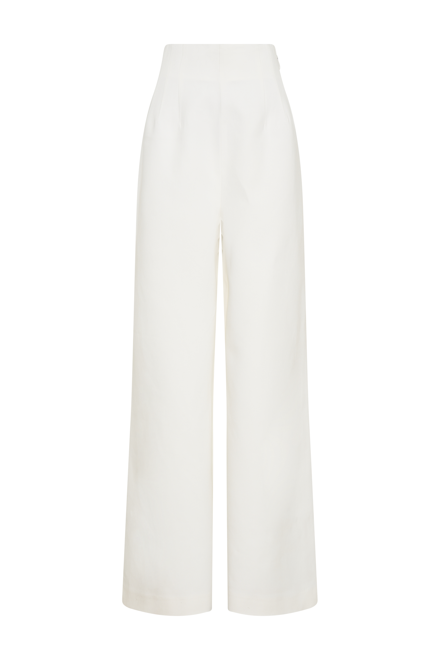 Silas High Waist Pants - White