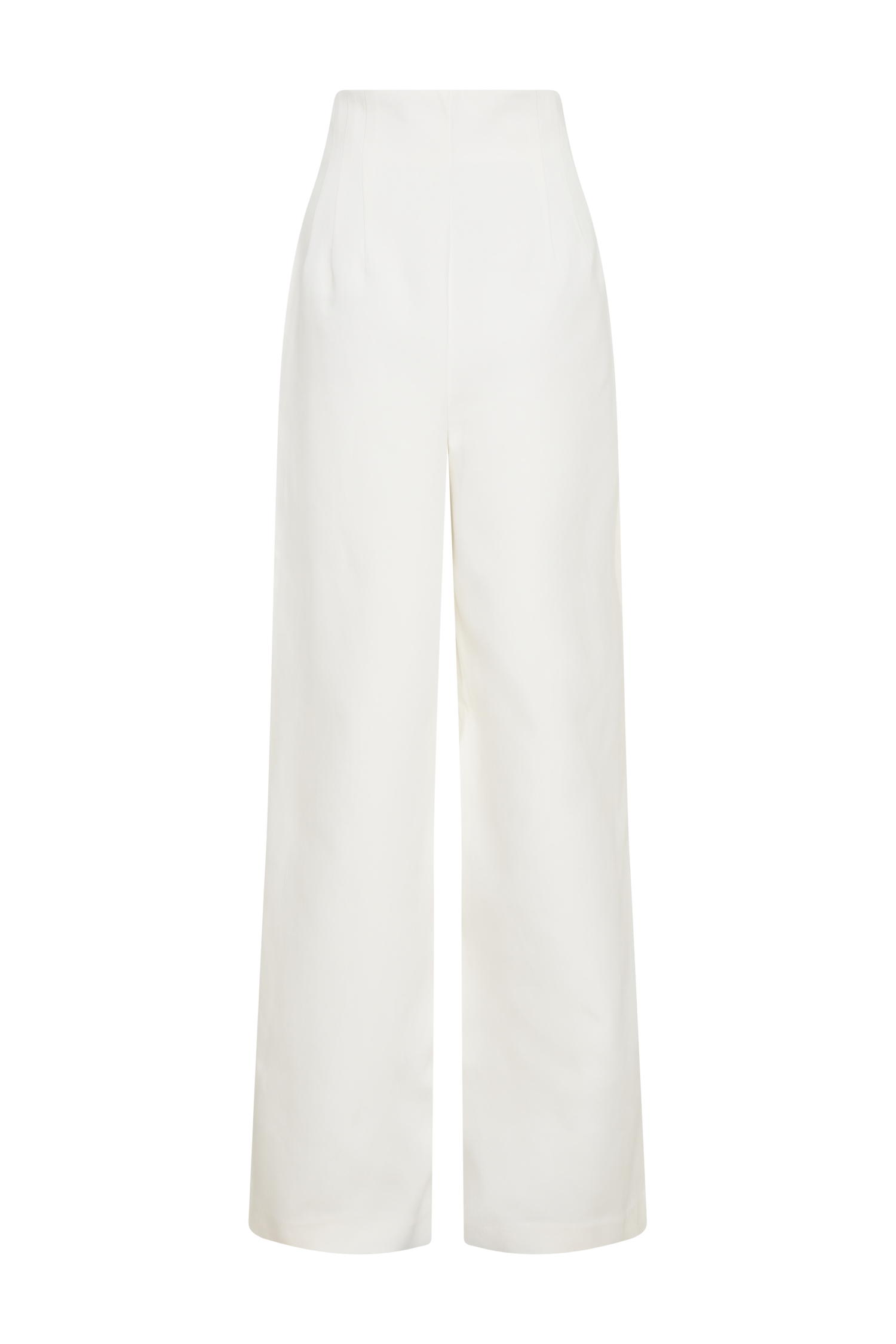 Silas High Waist Pants - White