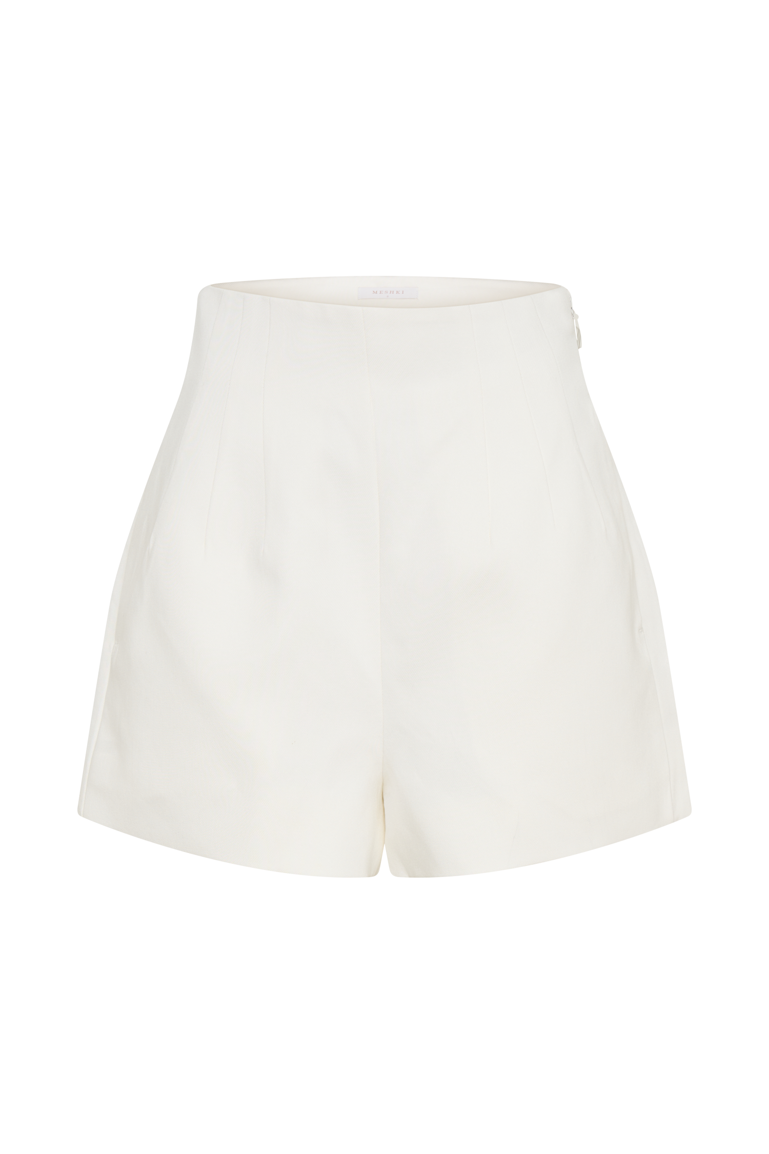 Silas High Waist Shorts - White