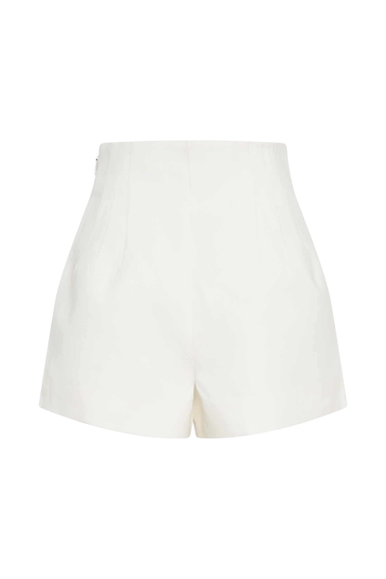 Silas High Waist Shorts - White